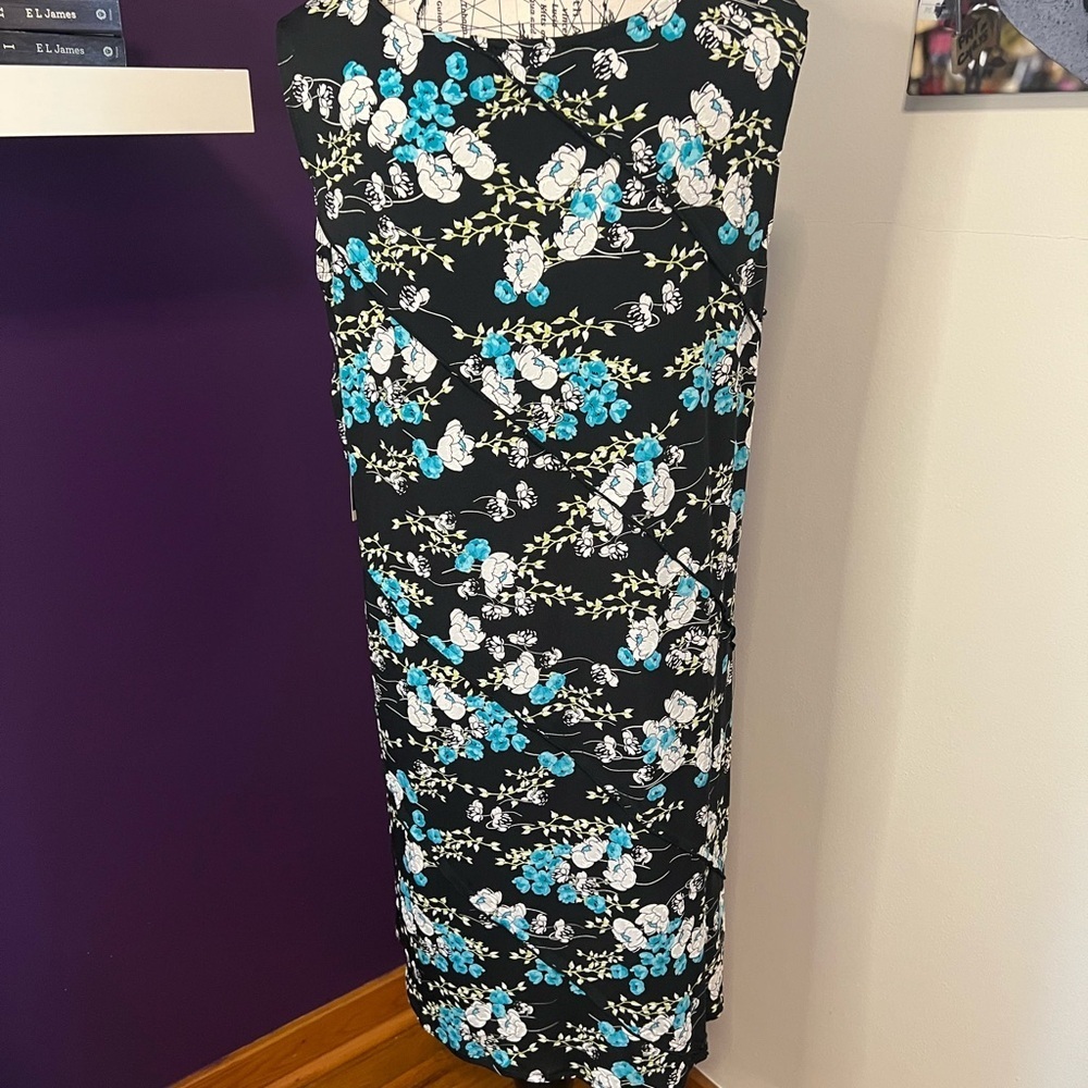 Perceptions Floral Print Sleeveless Dress NWT - Picture 7 of 9